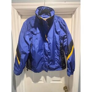Columbia Vintage Womens Bugaboo Jacket Size Large Blue Black Outdoor no liner